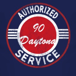 Authorized Service 1990 Dodge Daytona Distressed Look Dark T Shirt