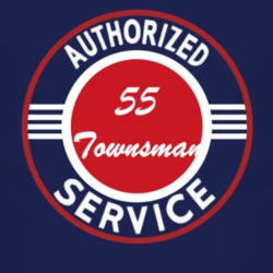 Authorized Service 1955 Chevy Townsman Dark T Shirt