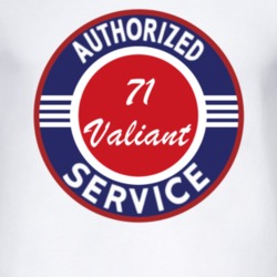 Authorized Service 1971 Chrysler Valiant T Shirt