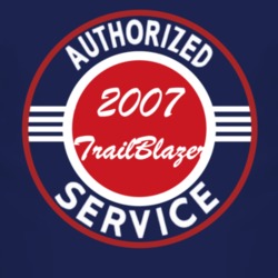 Authorized Service 2007 Chevy TrailBlazer Dark T Shirt