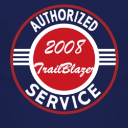 Authorized Service 2008 Chevy TrailBlazer Dark T Shirt