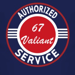 Authorized Service 1967 Chrysler Valiant Dark T Shirt