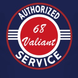 Authorized Service 1968 Chrysler Valiant Dark T Shirt