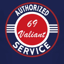 Authorized Service 1969 Chrysler Valiant Dark T Shirt