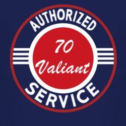 Authorized Service 1970 Chrysler Valiant Dark T Shirt