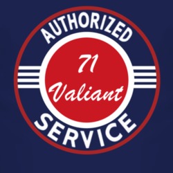 Authorized Service 1971 Chrysler Valiant Dark T Shirt
