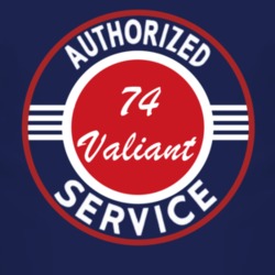 Authorized Service 1974 Chrysler Valiant Dark T Shirt