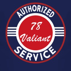 Authorized Service 1978 Chrysler Valiant Dark T Shirt