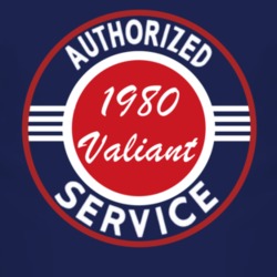 Authorized Service 1980 Chrysler Valiant Dark T Shirt