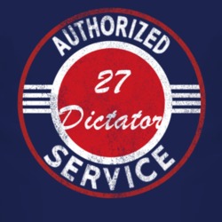 Authorized Service 1927 Studebaker Dictator Distressed Look Dark T Shi