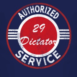 Authorized Service 1929 Studebaker Dictator Distressed Look Dark T Shi