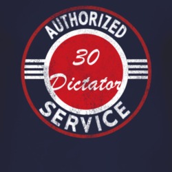Authorized Service 1930 Studebaker Dictator Distressed Look Dark T Shi