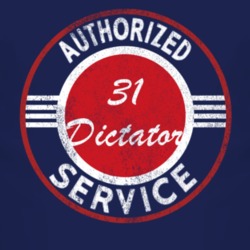 Authorized Service 1931 Studebaker Dictator Distressed Look Dark T Shi