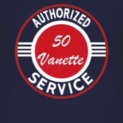 Authorized Service 1950 Vanette Dark T Shirt
