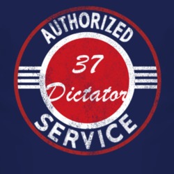 Authorized Service 1937 Studebaker Dictator Distressed Look Dark T Shi