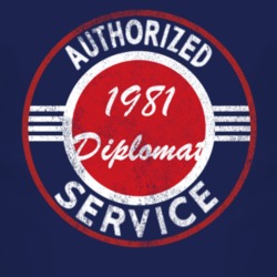 Authorized Service 1981 Dodge Diplomat Distressed Look Dark T Shirt