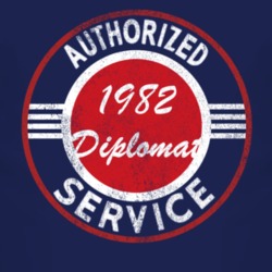 Authorized Service 1982 Dodge Diplomat Distressed Look Dark T Shirt