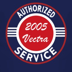 Authorized Service 2005 Chevy Vectra Dark T Shirt
