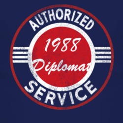 Authorized Service 1988 Dodge Diplomat Distressed Look Dark T Shirt