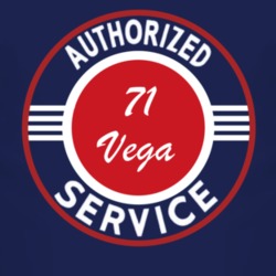 Authorized Service 1971 Chevy Vega Dark T Shirt