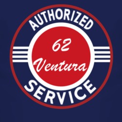 Authorized Service 1962 Pontiac Ventura Dark T Shirt