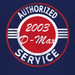 Authorized Service 2003 Chevy D-Max Distressed Look Dark T Shirt