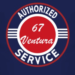 Authorized Service 1967 Pontiac Ventura Dark T Shirt