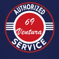 Authorized Service 1969 Pontiac Ventura Dark T Shirt