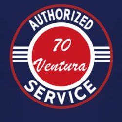 Authorized Service 1970 Pontiac Ventura Dark T Shirt