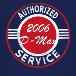 Authorized Service 2006 Chevy D-Max Distressed Look Dark T Shirt