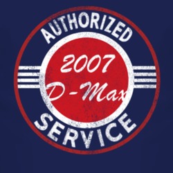 Authorized Service 2007 Chevy D-Max Distressed Look Dark T Shirt