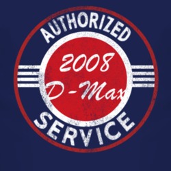Authorized Service 2008 Chevy D-Max Distressed Look Dark T Shirt
