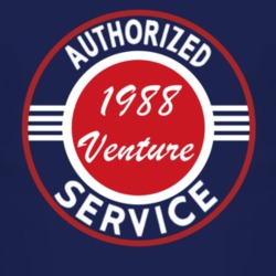 Authorized Service 1988 Chevy Venture Dark T Shirt