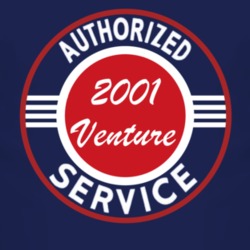Authorized Service 2001 Chevy Venture Dark T Shirt