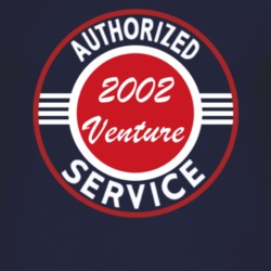 Authorized Service 2002 Chevy Venture Dark T Shirt