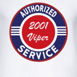 Authorized Service 2001 Chrysler Viper T Shirt