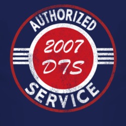Authorized Service 2007 Cadillac DTS Distressed Look Dark T Shirt