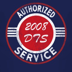 Authorized Service 2008 Cadillac DTS Distressed Look Dark T Shirt