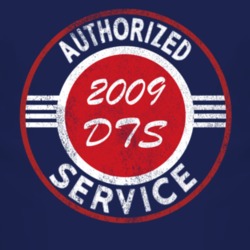Authorized Service 2009 Cadillac DTS Distressed Look Dark T Shirt