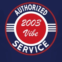 Authorized Service 2003 Pontiac Vibe Dark T Shirt