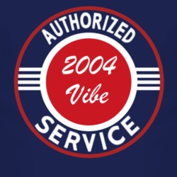 Authorized Service 2004 Pontiac Vibe Dark T Shirt