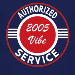 Authorized Service 2005 Pontiac Vibe Dark T Shirt