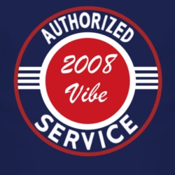 Authorized Service 2008 Pontiac Vibe Dark T Shirt
