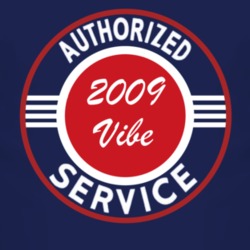 Authorized Service 2009 Pontiac Vibe Dark T Shirt