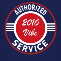 Authorized Service 2010 Pontiac Vibe Dark T Shirt