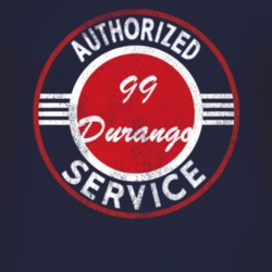 Authorized Service 1999 Dodge Durango Distressed Look Dark T Shirt