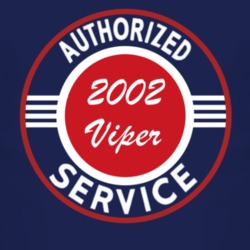 Authorized Service 2002 Chrysler Viper Dark T Shirt