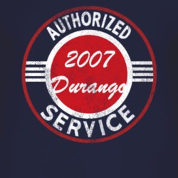 Authorized Service 2007 Dodge Durango Distressed Look Dark T Shirt