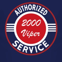 Authorized Service 2000 Dodge Viper Dark T Shirt