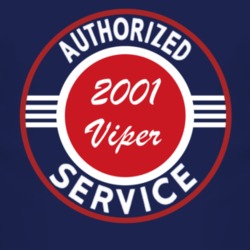 Authorized Service 2001 Dodge Viper Dark T Shirt